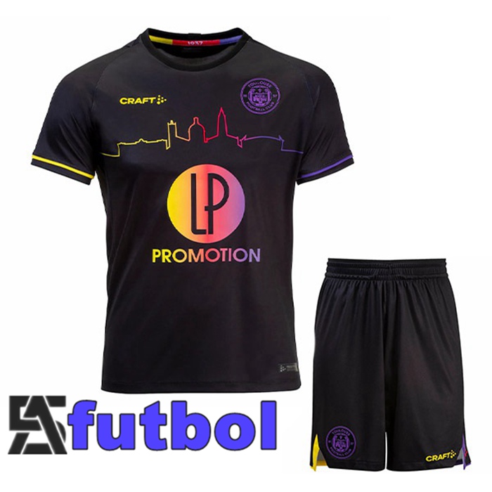 Camisetas De Futbol Toulouse Ninos Segunda Negro 2022/2023