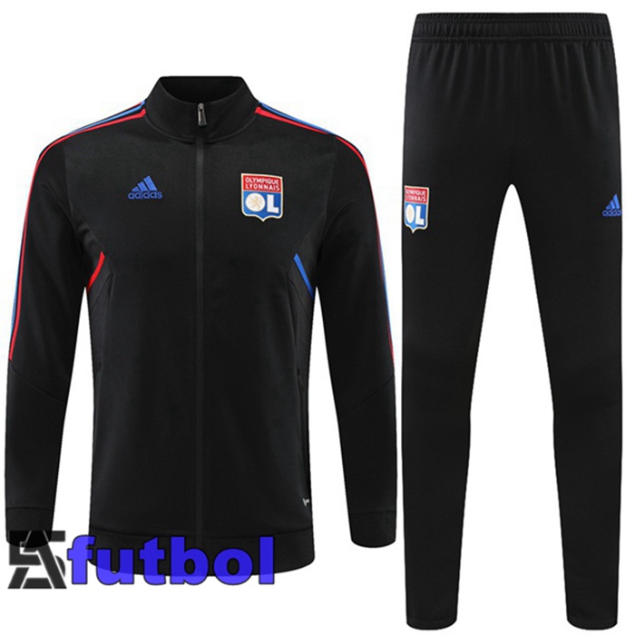 Chandal Equipos De Futbol - Chaqueta Lyon OL Negro 22/23