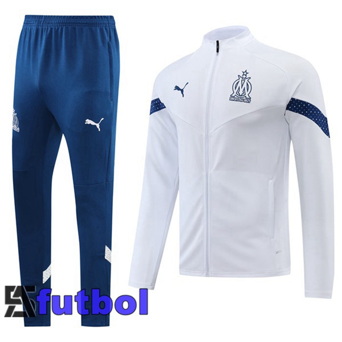 Chandal Equipos De Futbol - Chaqueta Marsella OM Blanco 22/23