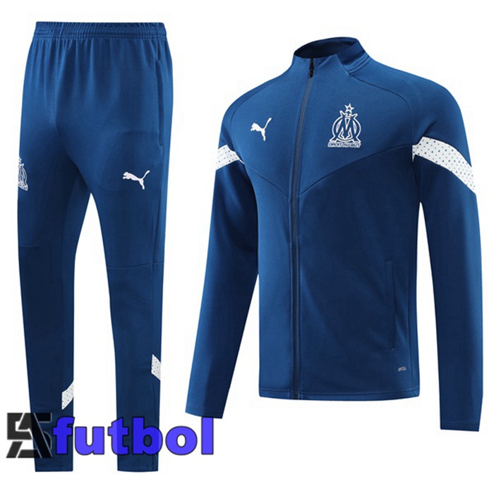 Chandal Equipos De Futbol - Chaqueta Marsella OM Azul Royal 22/23