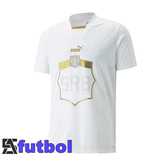 Camisetas De Futbol Serbia Segunda Blanco 22/23