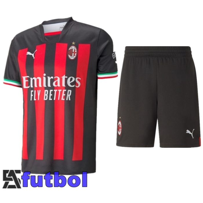 Camisetas De Futbol AC Milan Primera + Cortos 2022/2023