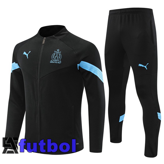 Chandal Equipos De Futbol - Chaqueta Marsella OM Negro 22/23