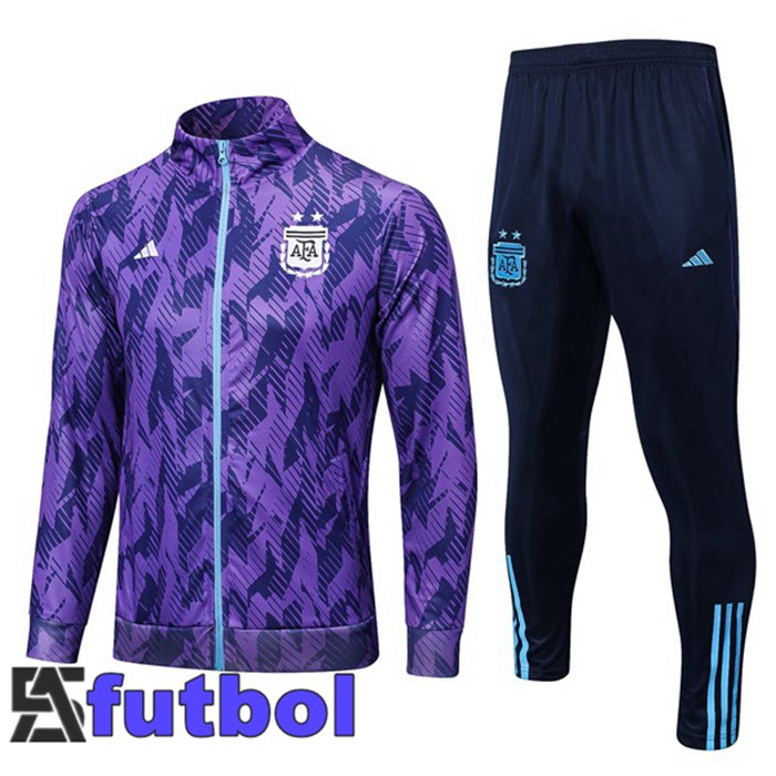 Chandal Equipos De Futbol - Chaqueta Argentina Púrpura 2022/2023
