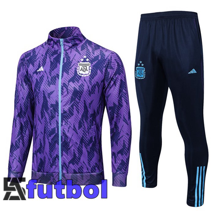 Chandal Equipos De Futbol - Chaqueta Argentina Púrpura 2023/2024