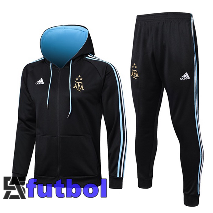Chaqueta Con Capucha Chandal Argentina Azul Real 2023/2024