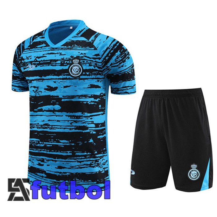 Camiseta Entrenamiento Al-Nassr FC + Cortos Azul 2023/2024