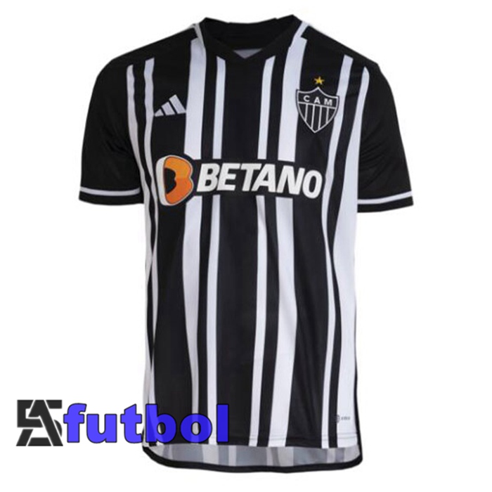 Camisetas De Futbol Atletico Mineiro Primera Negro Blanco 2023/2024