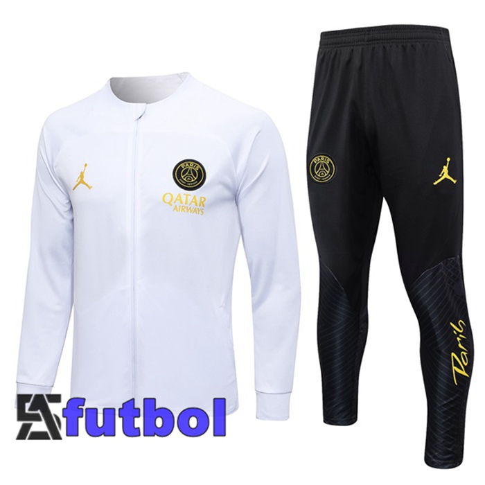 Chandal Equipos De Futbol - Chaqueta Paris PSG Blanco 2023/2024