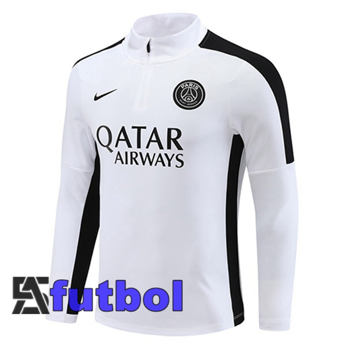 Sudadera De Entrenamiento Paris PSG Blanco 2023/2024