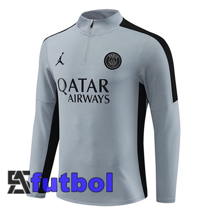 Sudadera De Entrenamiento JORDAN Paris PSG Gris 2023/2024