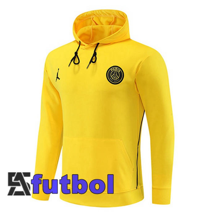 Sudadera De Entrenamiento Capucha JORDAN Paris PSG Amarillo 2023/2024