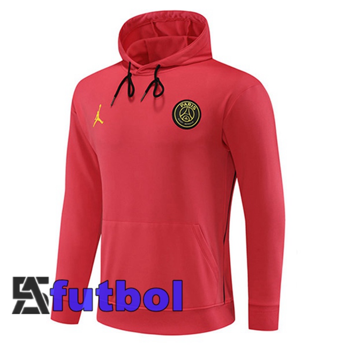 Sudadera De Entrenamiento Capucha JORDAN Paris PSG Rojo 2023/2024