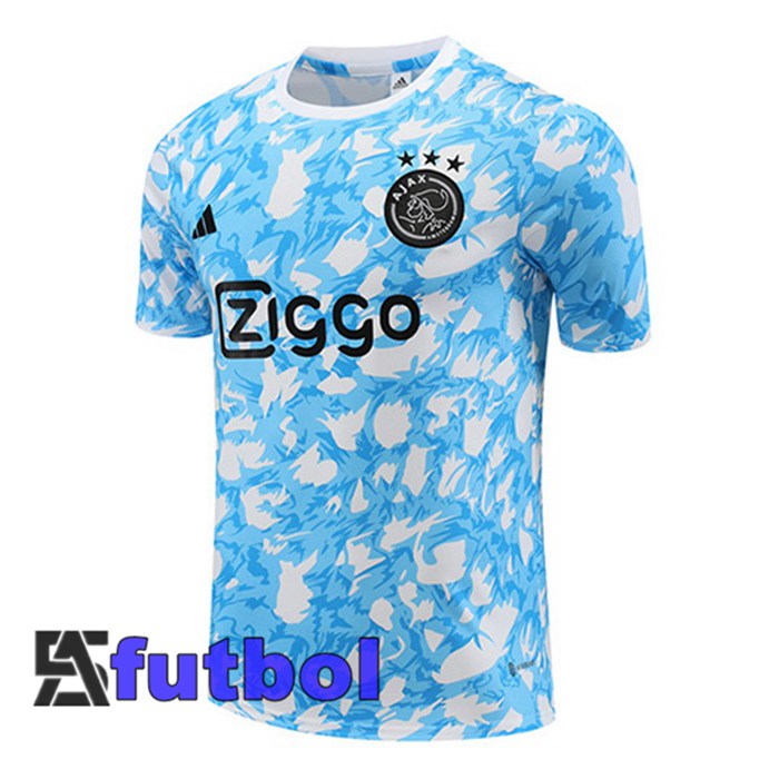 Camiseta Entrenamiento AFC Ajax Azul Blanco 2023/2024