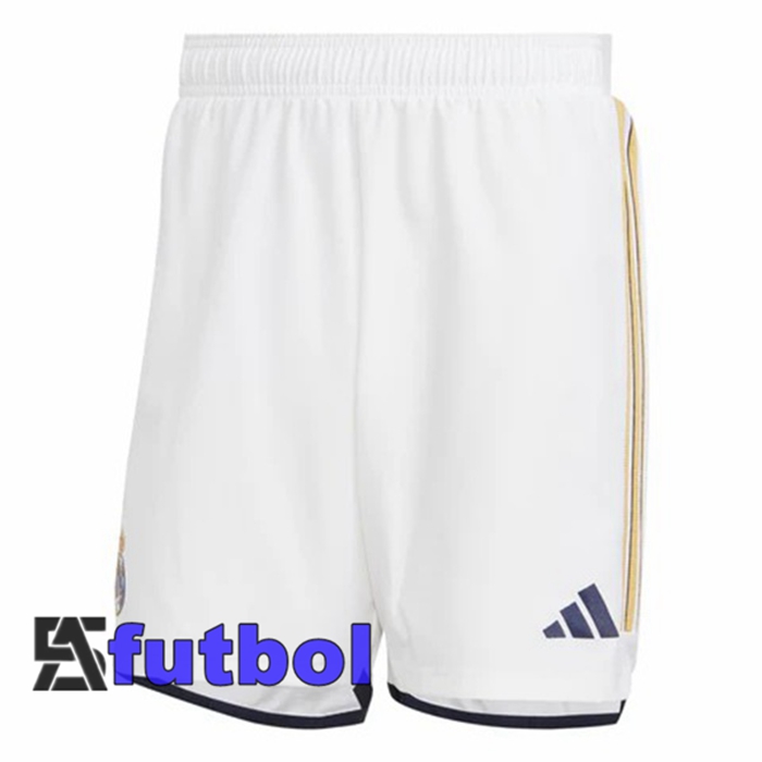 Cortos De Futbol Real Madrid Primera Blanco 2023/2024
