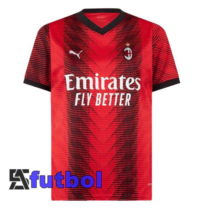 Camisetas De Futbol AC Milan Primera Rojo 2023/2024
