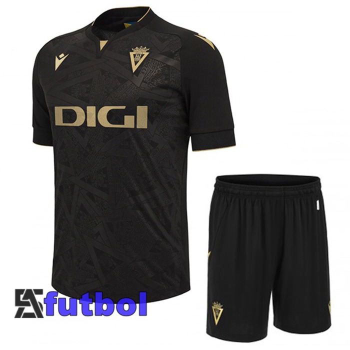 Camisetas De Futbol Cadiz CF Ninos Segunda Negro 2023/2024