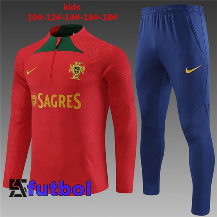 Chandal Equipos De Futbol Portugal Ninos Rojo 2023/2024