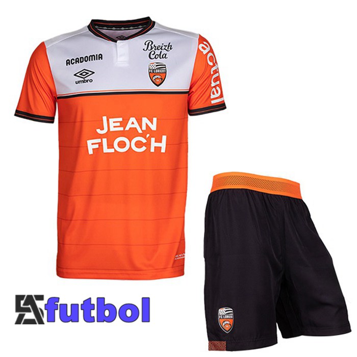 Camisetas De Futbol FC Lorient Ninos Primera Naranja 2023/2024