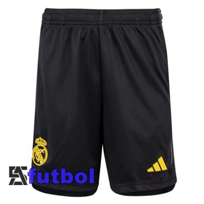 Cortos De Futbol Real Madrid Tercera Negro 2023/2024