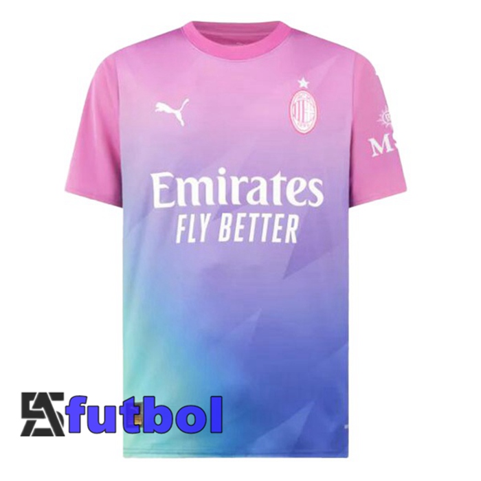 Camisetas De Futbol AC Milan Tercera Rosado 2023/2024