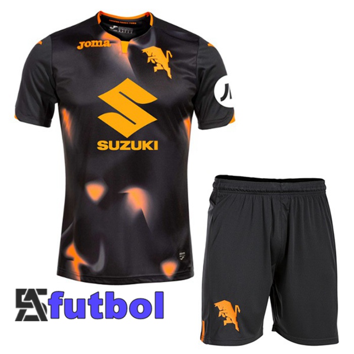 Camisetas De Futbol Torino FC Ninos Tercera Negro 2023/2024