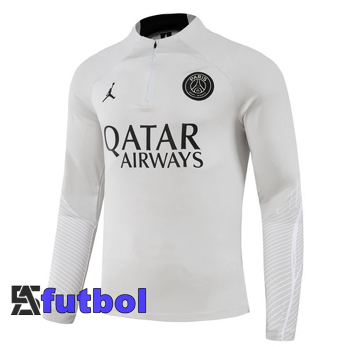 Sudadera De Entrenamiento JORDAN Paris PSG Gris 2023/2024