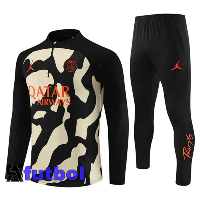 Chandal Equipos De Futbol JORDAN Paris PSG Negro Amarillo 2023/2024