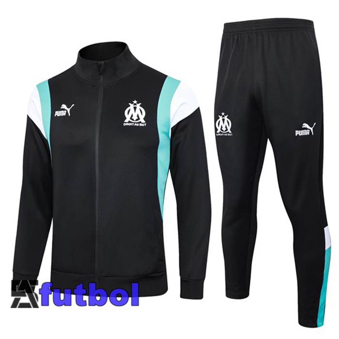 Chandal Equipos De Futbol - Chaqueta Marsella OM Negro 2023/2024