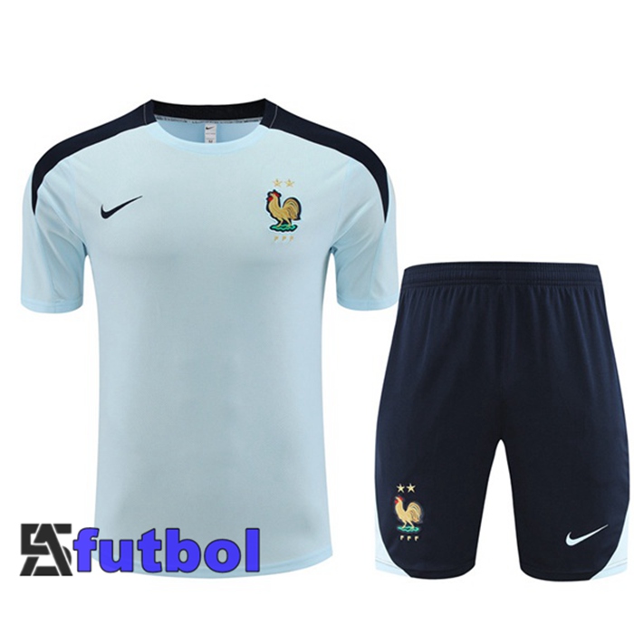 Camiseta Entrenamiento Francia + Cortos Azul 2023/2024
