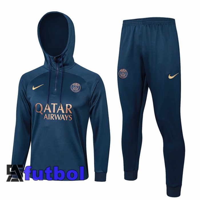 Chandal Equipos De Futbol Con Capucha Paris PSG Blau Royal 2023/2024