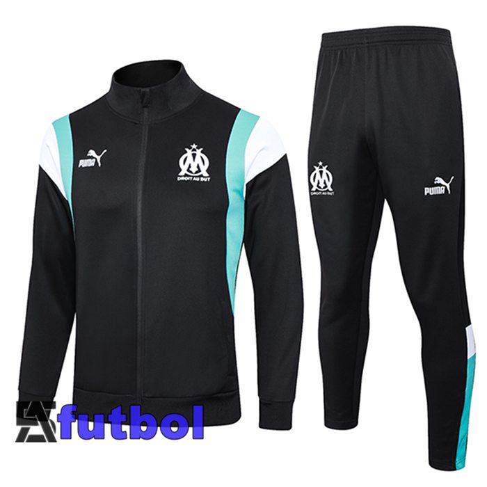 Chandal Equipos De Futbol - Chaqueta Marsella Negro 2023/2024