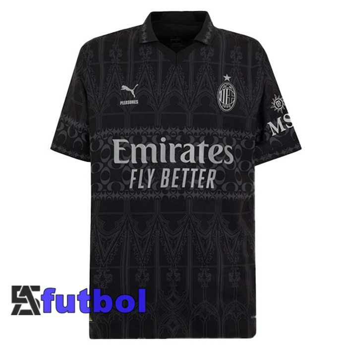 Camisetas De Futbol AC Milan Cuarta Negro 2023/2024