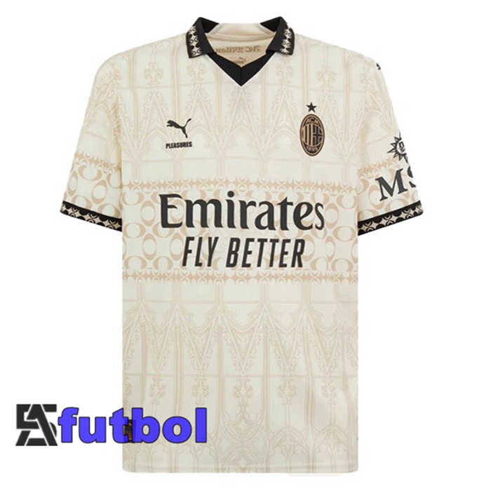 Camisetas De Futbol AC Milan Cuarta Amarillo 2023/2024