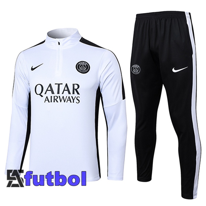 Chandal Equipos De Futbol PSG Blanco/Negro 2023/2024