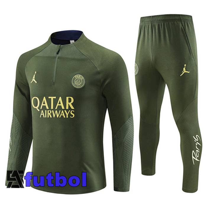 Chandal Equipos De Futbol Jordan PSG Verde 2023/2024