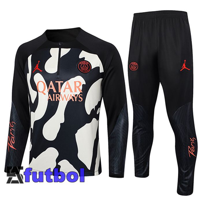 Chandal Equipos De Futbol Jordan PSG Negro/Beige 2024/2025