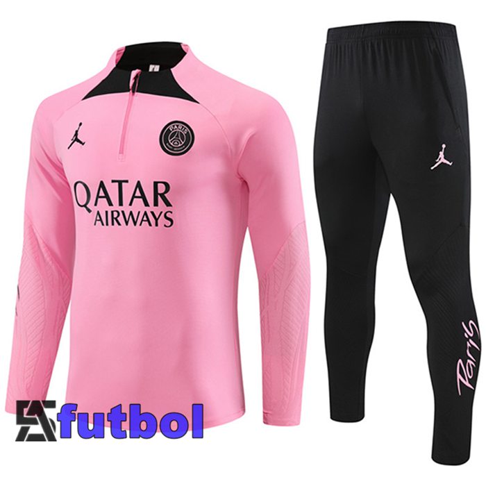 Chandal Equipos De Futbol Jordan PSG Rosa/Negro 2024/2025