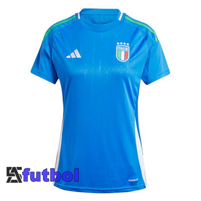 Camisetas De Futbol Italia Mujer Primera Azul UEFA Euro 2024