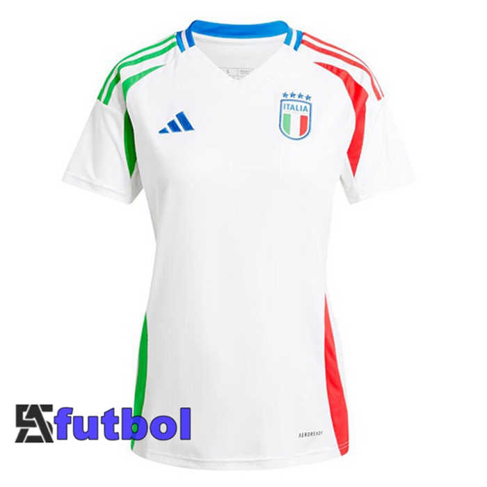 Camisetas De Futbol Italia Mujer Segunda Blanco UEFA Euro 2024