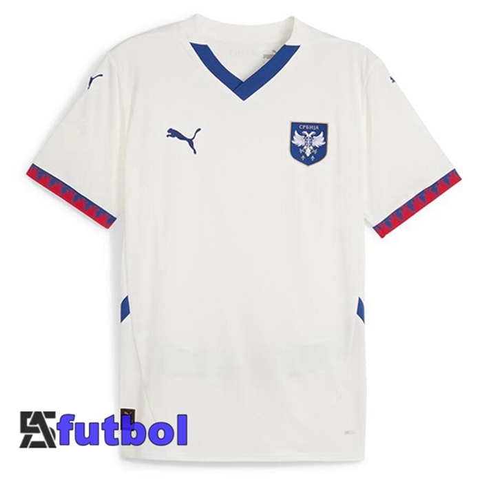 Camisetas De Futbol Serbia Segunda Blanco 2024/2025