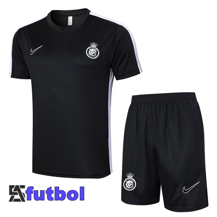 Camiseta Entrenamiento Al-Nassr FC + Cortos Negro 2024/2025