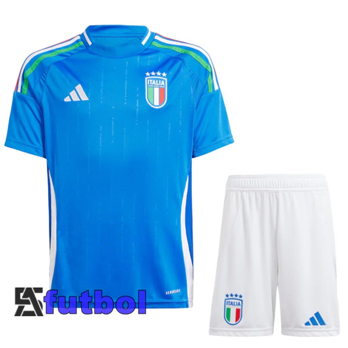 Camiseta Nacional Italia Primera + Cortos UEFA Euro 2024