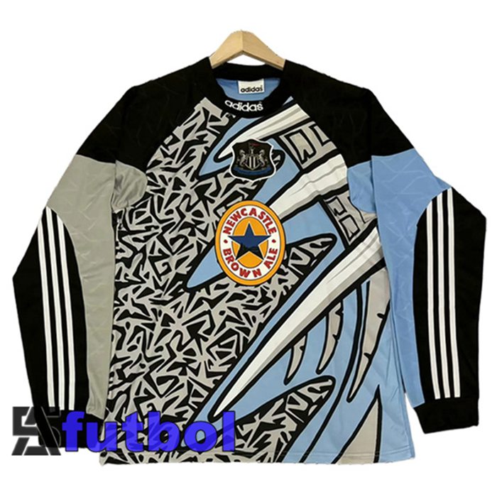 Camisetas De Futbol Newcastle United Retro Manga Larga Azul 1995/1996