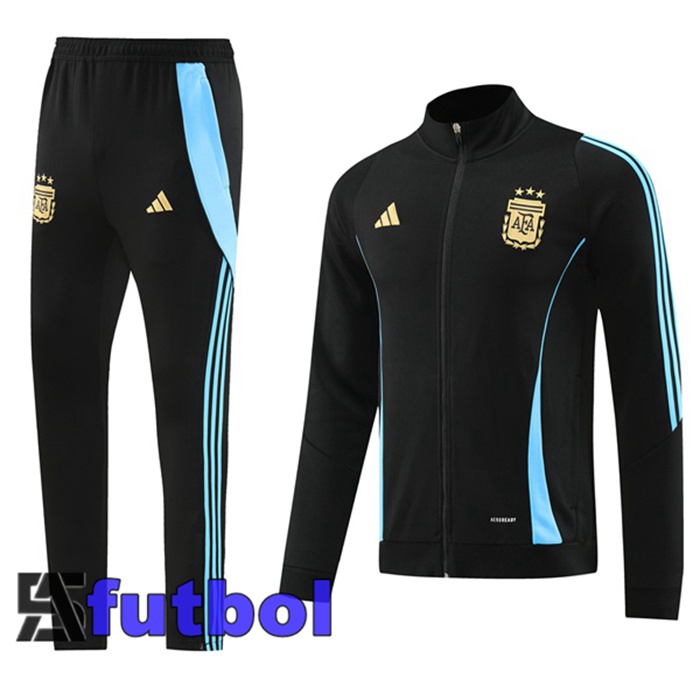 Chandal Equipos De Futbol - Chaqueta Argentina Negro 2024/2025
