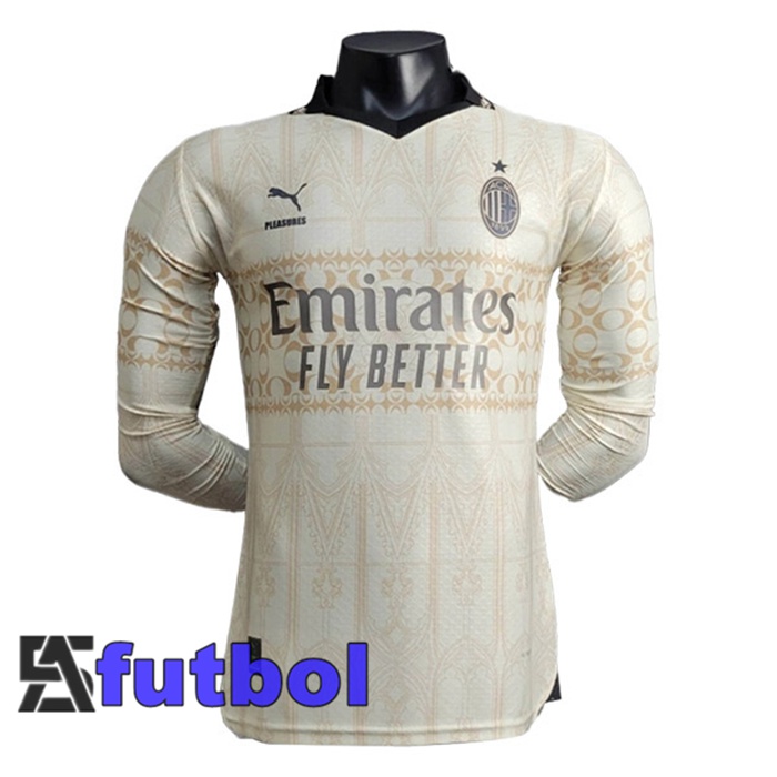 Camisetas De Futbol AC Milan Cuarta Manga Larga 2023/2024