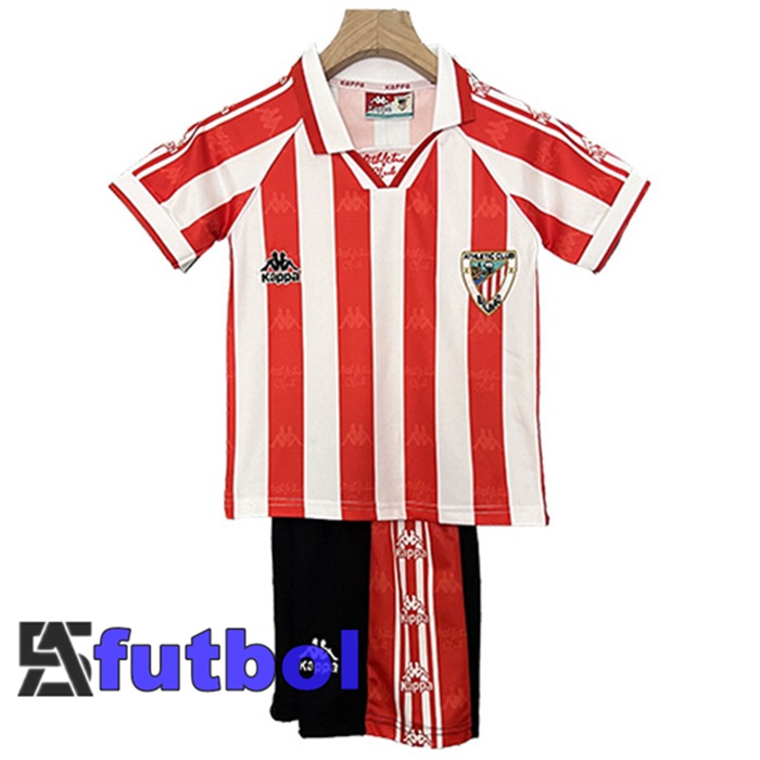 Camisetas De Futbol Athletic Bilbao Retro Ninos Primera 1995/1997