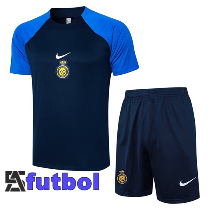 Camiseta Entrenamiento Al-Nassr FC + Cortos Azul Real 2024/2025
