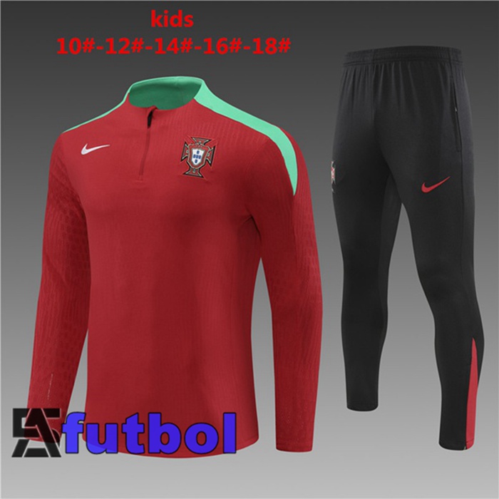 Chandal Equipos De Futbol Portugal Ninos Rojo 2024/2025