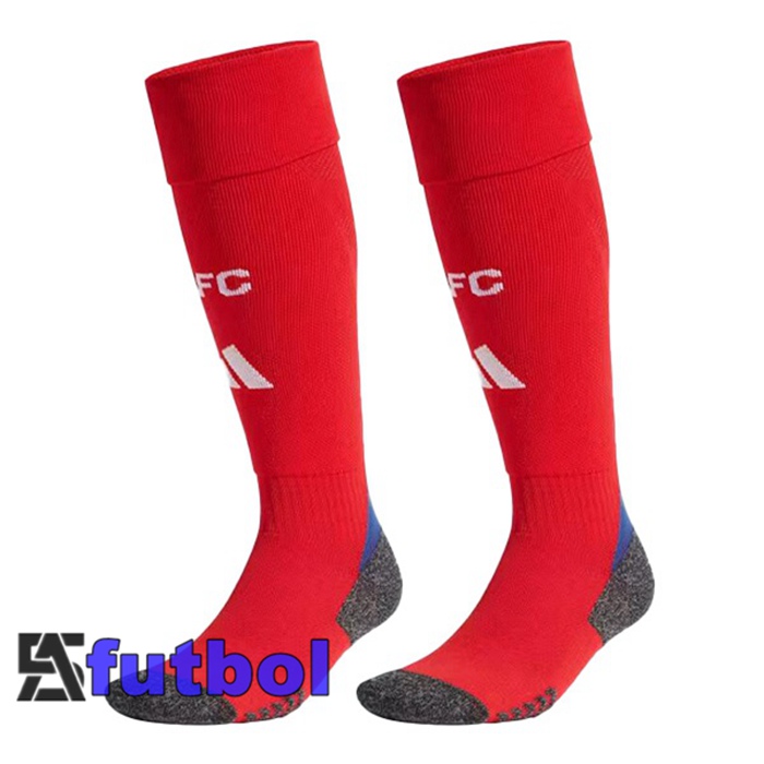 Calcetines De Futbol Arsenal Primera Rojo Blanco 2024/2025
